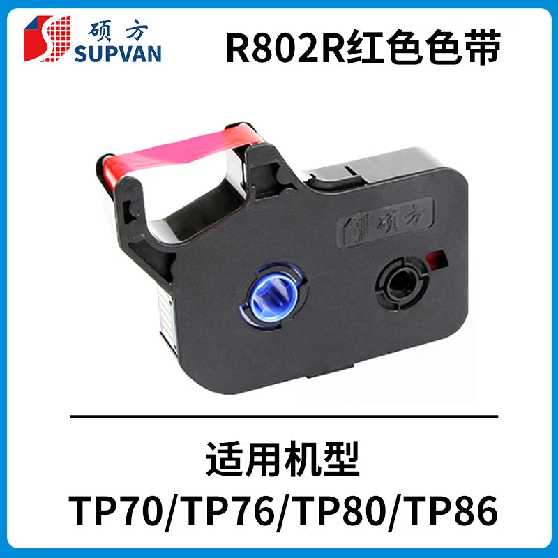 Shuofang xətt nömrəsi maşını lent etiketi tp70 76i 60 66i 80 86 nömrə maşını nömrəsi qol printer kodlaşdırma maşını tp-r1002b qara ağ qırmızı lent tp-r100b