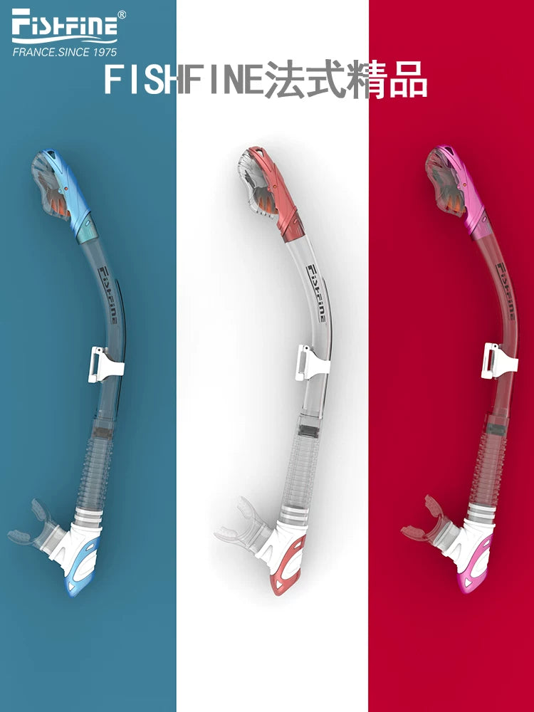 Fransız pulsuz üzgüçülük məşqi ön respirator avadanlığı dərin snorkeling Sambo sualtı dalğıc tam quru nəfəs borusu