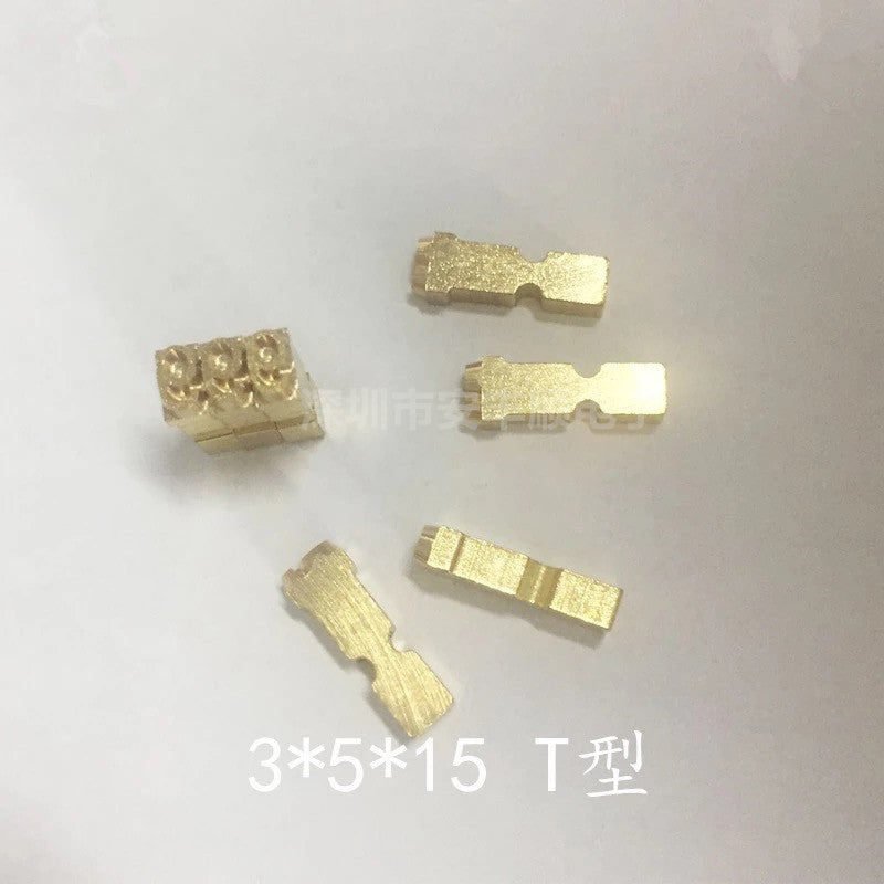 Kodlaşdırma maşını mis simvol taxılları 3*5*15 T-formalı yivli ayaqqabı kodu dırnaq simvolu qəlibi rəqəmsal Çin simvolları böyük hərflər İngilis dili