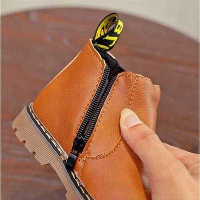 Oğlan uşaq qızlar üçün uşaq ayaqqabıları British vintage Mtin Boots