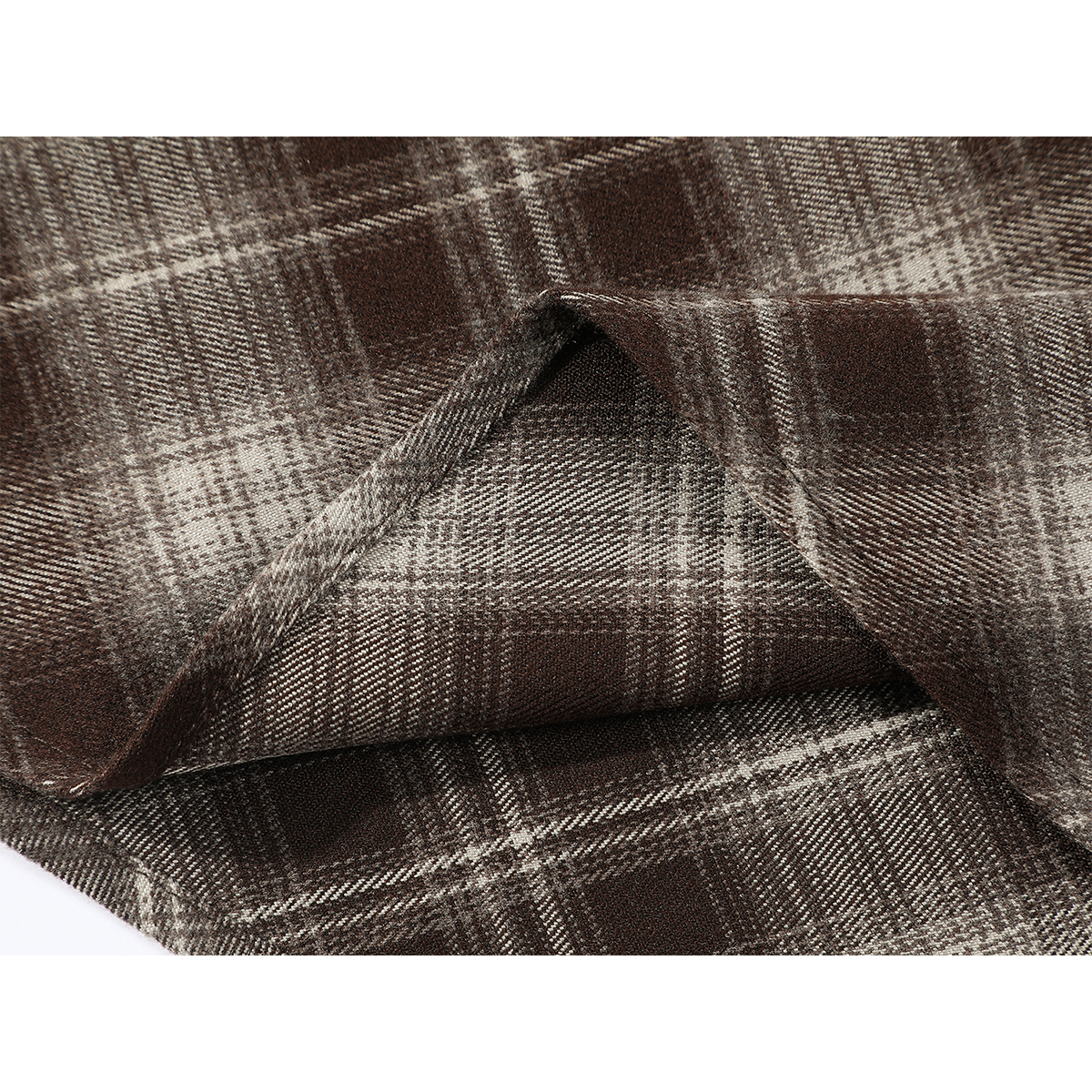 Chola Lisa Fransız üslubunda qadınlar üçün retro qəhvəyi rəngli dama-dama midi ətək, payız qeyri-müntəzəm dizaynlı A-xəttli ətək