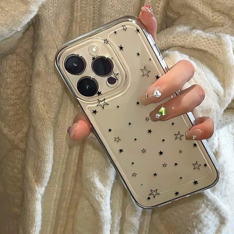 Apple 16 mobil telefon üçün uyğun qara ulduz iPhone14/13/15promax yeni 12 şöhrət 400 Huawei nova14 bir plus iqoo13 qırmızı düyü oppo Xiaomi vivos30 şəffaf