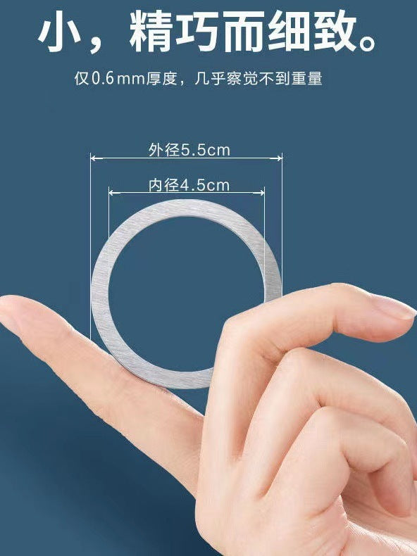 Maqnit halqası, maqnit bərkidicisi, MagSafe, boyalı örtük və quyruq hissəsi olan maqnitləşdirilmiş yamaqlı simsiz qəbuledici.