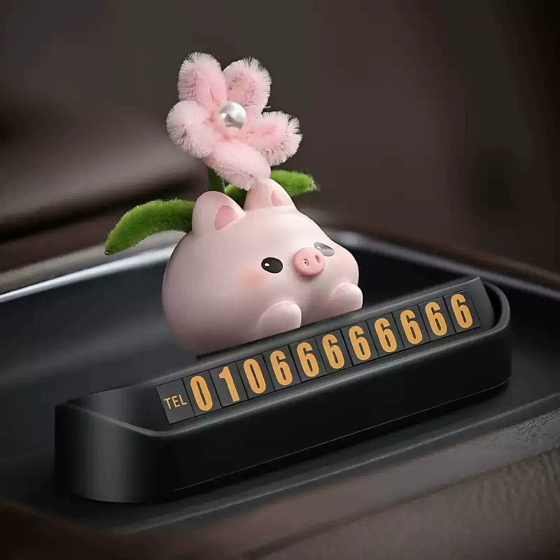 Elf Avtomobil Müvəqqəti Dayanacaq İşarəsi Avtomobil Avtomobil Hərəkət edən Telefon Nömrəsi İşarəsi Sevimli İnteryer Qızlar üçün Dekorasiya Təchizatları