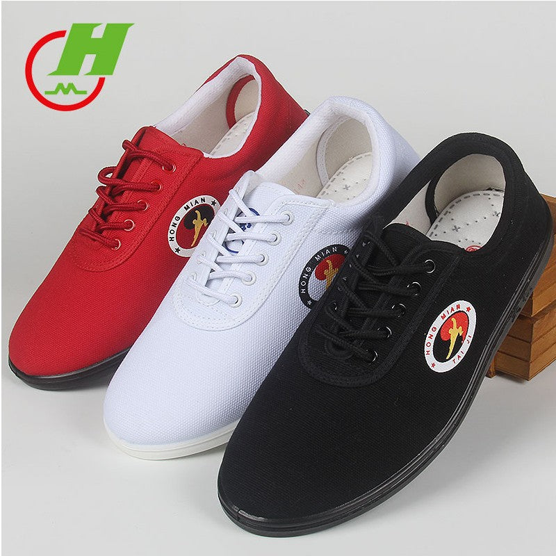 Qadınlar üçün qırmızı pambıq Tai Chi döyüş sənəti məşq ayaqqabısı, kətan, kişi, sürüşməyən, nəfəs alan uşaqlar üçün məşq ayaqqabısı, yaz və yay, qalınlaşdırılmış yumşaq altlıq, aşınmaya davamlı