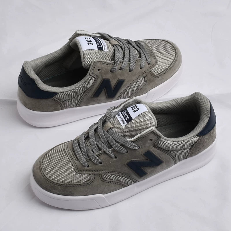 New Balance 303 idman ayaqqabıları, yüngül, çoxfunksiyalı, retro kişi ayaqqabıları, dəbli Koreya üslublu qadın ayaqqabıları, gündəlik, dəbli, sürüşməyən, trend brend.