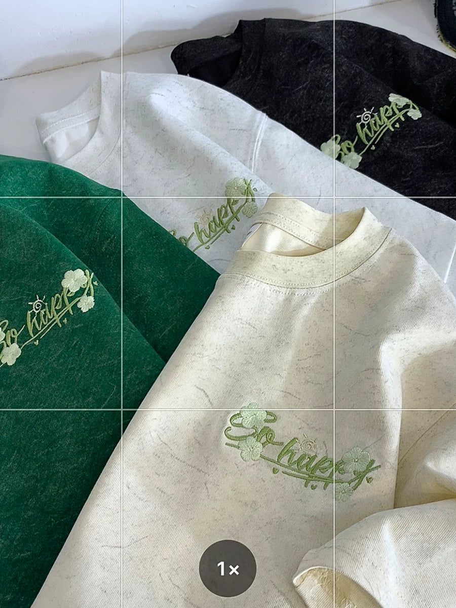 Premium Tencel pambıq buz ipək qısaqol kişi köynəyi nazik dəbli brend naxışlı dizaynlı boş yarımqol dəyirmi boyunlu köynək