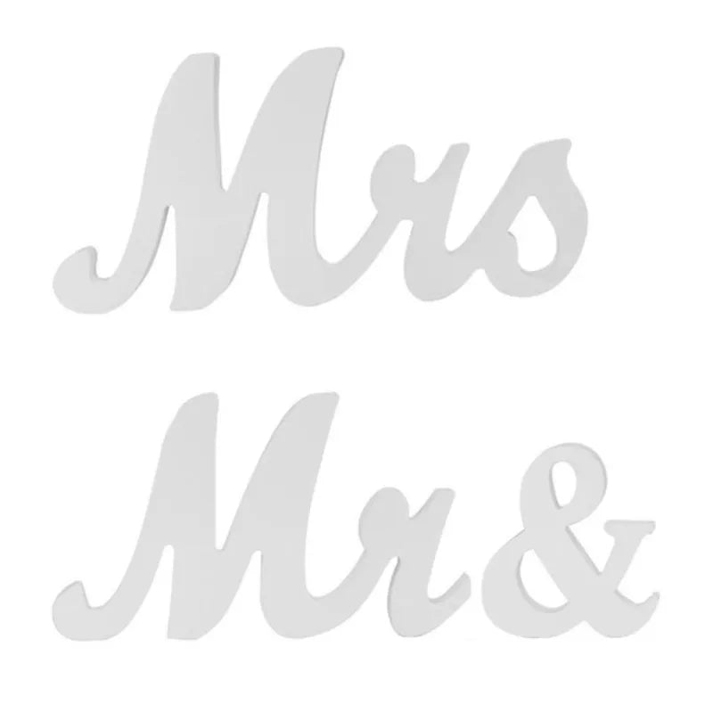 MR MRS TOY letter ornaments, wedding-themed decorations, wedding room setup, wedding party props