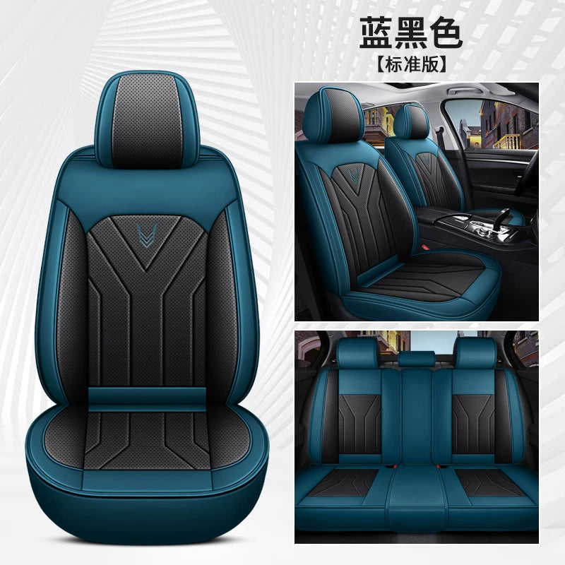 Specially designed for fall and winter, all-season car seat cushions, full-coverage, breathable Nappa leather seat covers.