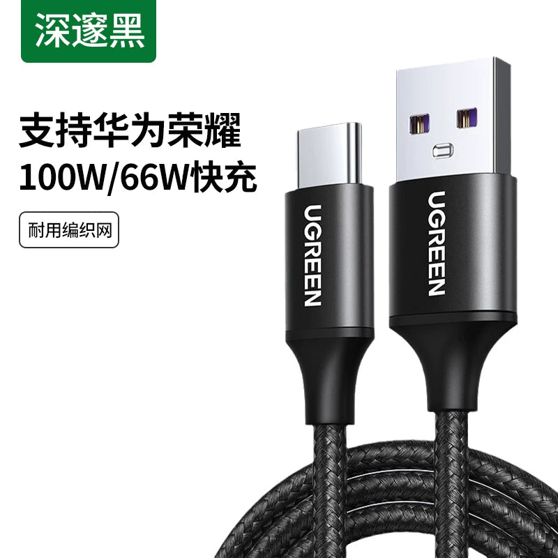 Greenlink tip-c məlumat kabeli 6a5a şarj kabeli Huawei Honor Xiaomi Android 100W mobil telefon üçün uzadılmış tpc-dən usb qısa tapyc super typc sürətli şarj tpyec şarj kabeli