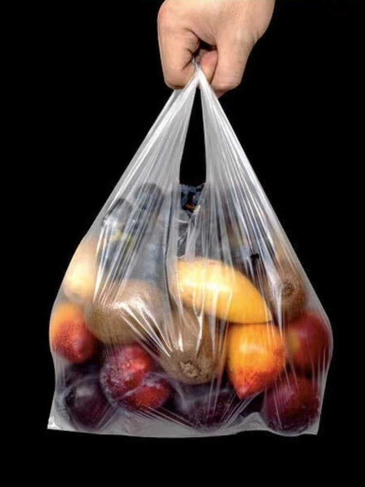 Ağ qida çantası plastik torba birdəfəlik şəffaf qablaşdırma çantası paketli qablaşdırma çantası rahatlıq çantası jilet çantası