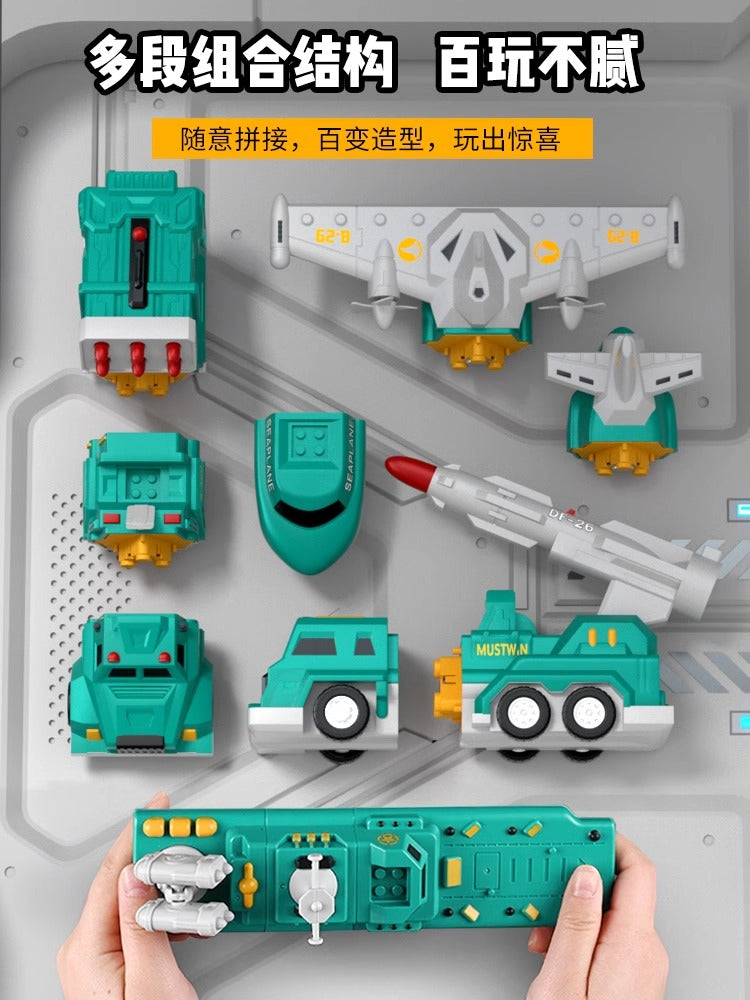 Maqnit tikinti blokları, uşaq oyuncaqları, təhsil, transformasiya, montaj, mühəndislik vasitəsi, robot, 6 yaşlı uşaqlar üçün Milad hədiyyəsi.