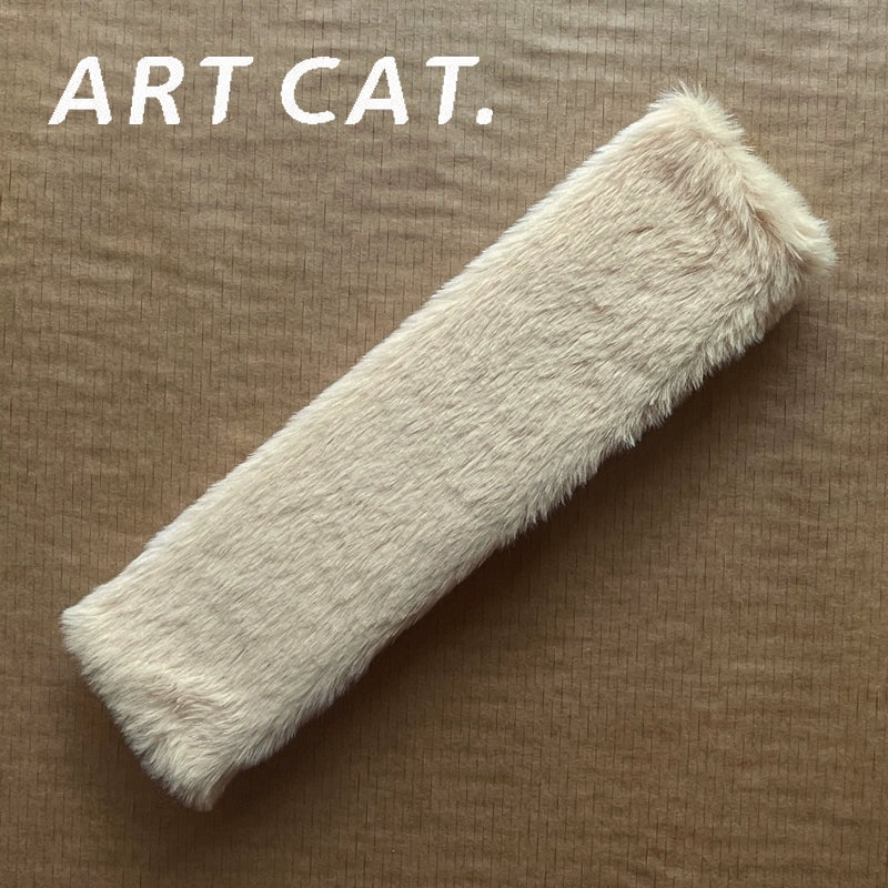 Art Cat Avtomobil Təhlükəsizlik Kəməri Çiyin Yastığı Qapağı Minimalist DIY Aşınmaya Qarşı Geyim Boğulmaya Qarşı Boyun Qoruyucu Qapaq Bütün İl Boyu Neytral