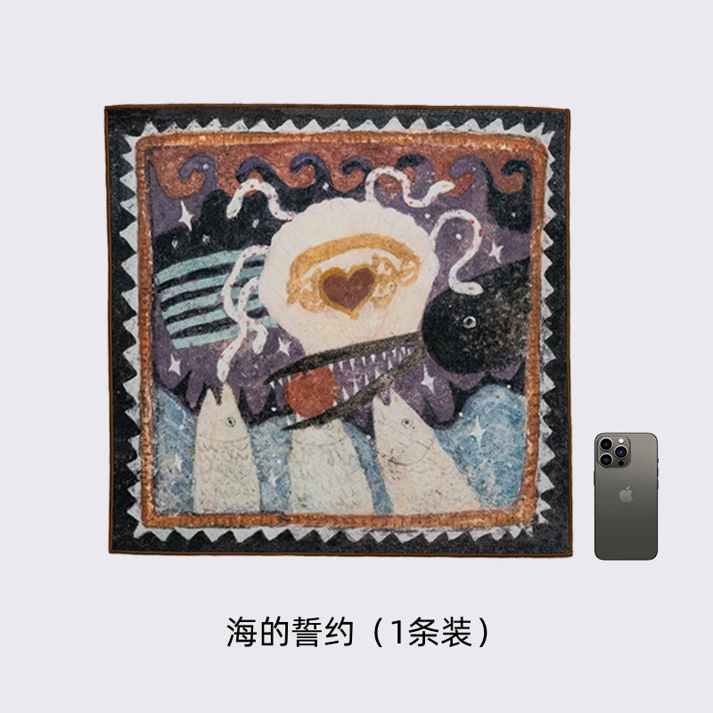 Nuanzao×Jin Zhaoxin Kamera çantası saxlama çantası Çoxfunksiyalı öz-özünə yapışan yamaq parça Kamera obyektivinin qoruyucu paketi Sony Fuji fotoqrafiya çantası iPad planşet kompüteri üçün Micro SLR sehrli parça