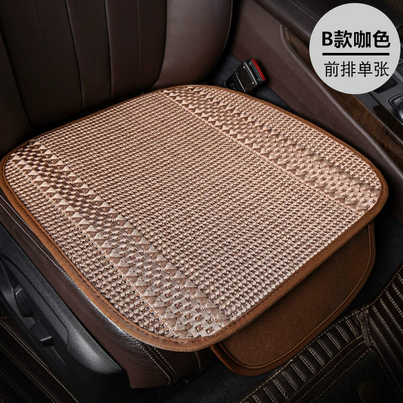 Avtomobil Oturacaq Yastığı Tək Parça Əsas Sürücü Oturacağı Tək Sürücü Otağı Tək Oturacaq Örtüsü Buz İpək Kətan Bütün İl Boyu Neytral Kreslo Yastığı