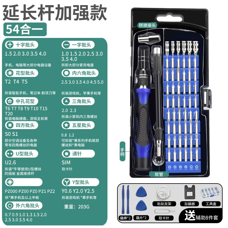 Dəqiq tornavida dəsti, mobil telefonlar, kompüterlər və noutbuklar üçün peşəkar təmir və sökülmə alətləri, toz təmizləyiciləri və kiçik məişət tornavidaları.