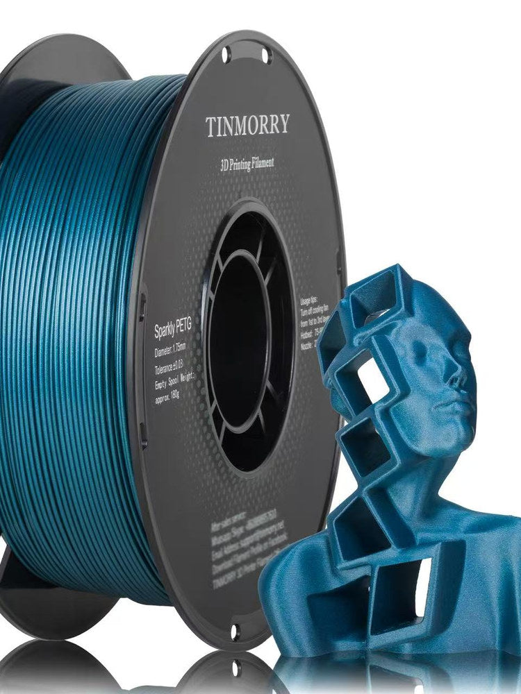 Tinmorry PETG Shiny Series 3D Printer Sərf materialları 1.75mm1KG Qapaq Teksturası