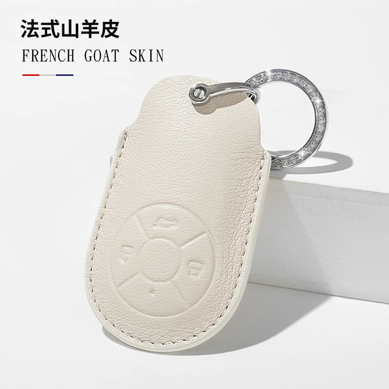 Euler Good Cat açar örtüyü, qadın Good Cat GT Lightning Cat orijinal dəri avtomobil açar örtüyü, balet pişik açar zəncirinə uyğundur