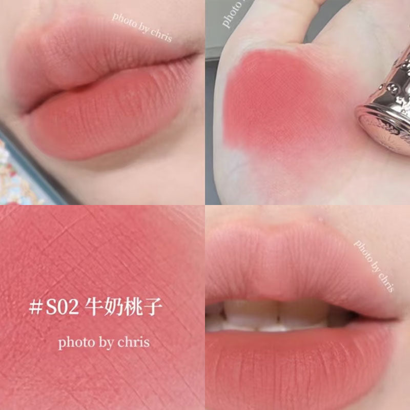 Flower Knows Çiyələk Rokoko Dodaq Kremi, Dodaq Boyası, Dodaq Palçığı, Payız/Qış Parlaqlaşdırıcı Dodaq Parıldadıcısı, Çılpaq Rənglər, Mat Məxmər Sonluq