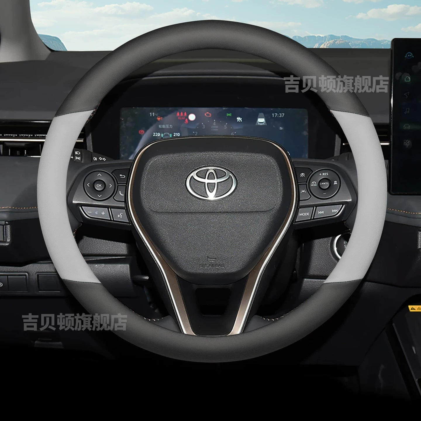 2026 Toyota Corolla/Levin L steering wheel cover, genuine leather, top layer cowhide, non-slip, sweat-resistant, for all seasons.
