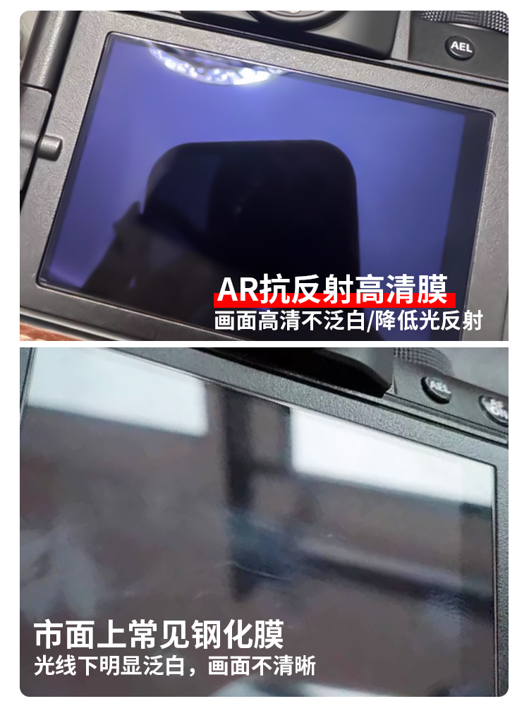 Sony a7m5 kamera ekranı üçün uyğundur aşağı əks etdirən AR filmi R6 SLR temperli yumşaq film Sony A7C/R qoruyucu film