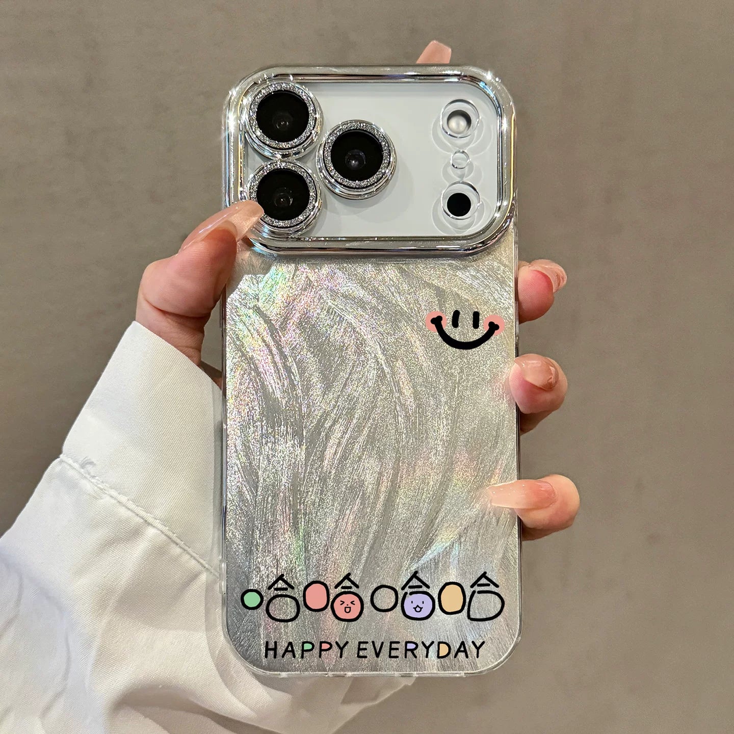 Apple 17 promax cib telefonu qutusu, yeni iPhone 16 sadə şəffaf qutu 15 haha smiley face 14 Pro high-end sense 14 plus hər şey daxil 13 niş 12 unikal və super gözəl görünüşlü Hava üçün uyğundur