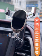 Metal Avtomobil Telefonu Tutacağı Kondisionerin Hava Çıxışını Blok Etmir Avtomobildə Üfüqi və Şaquli Sabit Naviqasiya Dəstəyi