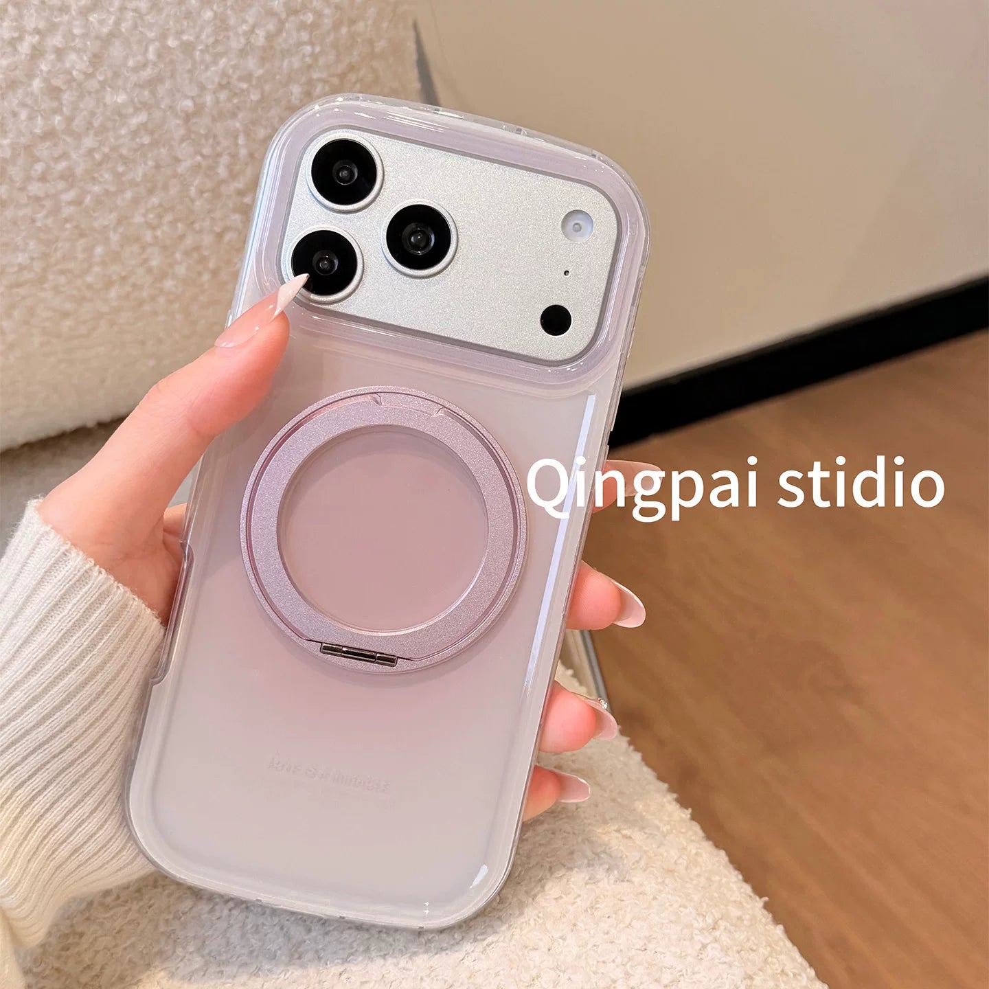 Yüngül üslubda ins Koreya üslubunda yüksək səviyyəli halo boyama qradiyenti bərk rəngli dayaq qabığı Apple 17promax mobil telefon qutusu iphone16pro yeni 15 qadın modeli 14 niş sadə 13 hər şey daxil sərt qabıq