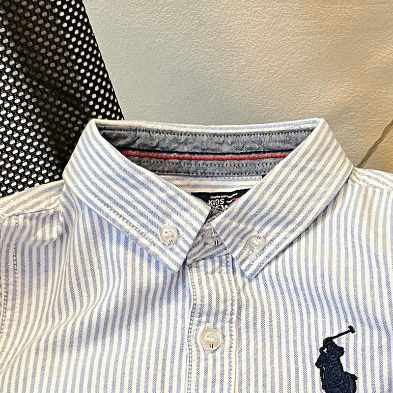 DEWIN yaz və payız üçün uşaq geyimləri, zolaqlı uzunqollu oğlan köynəkləri, 6-12 yaşlı oğlanlar üçün şık uşaq köynəkləri ixrac edir.