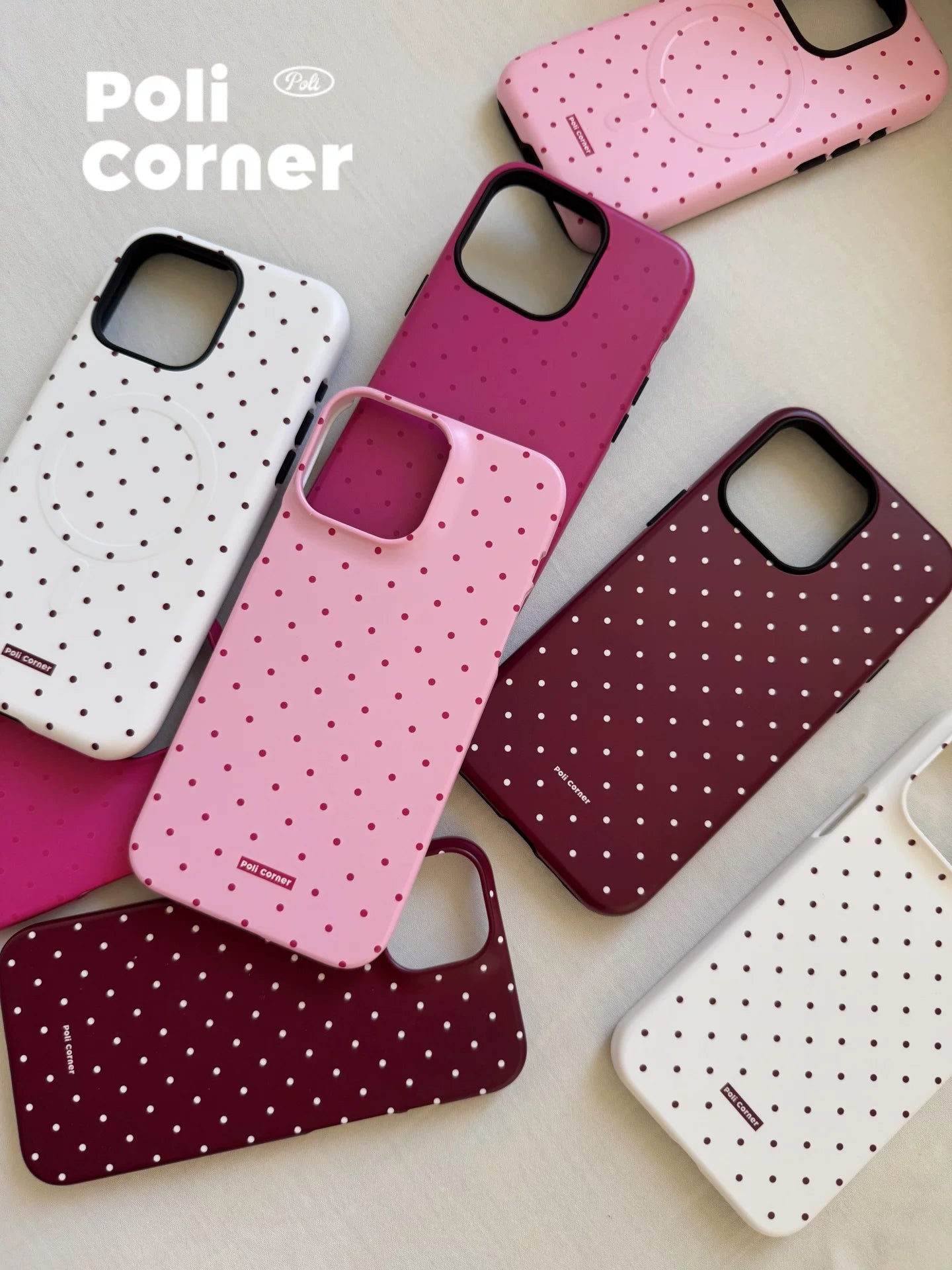Yeni Barbie çəhrayı polka nöqtəli iPhone17 Pro Max mobil telefon qutusu Koreya idxal filmi ikisi birdə Apple 16pro yıxılmağa qarşı hər şey daxil qoruyucu örtük orijinal dizayn qabıqlı mobil telefon qutusu