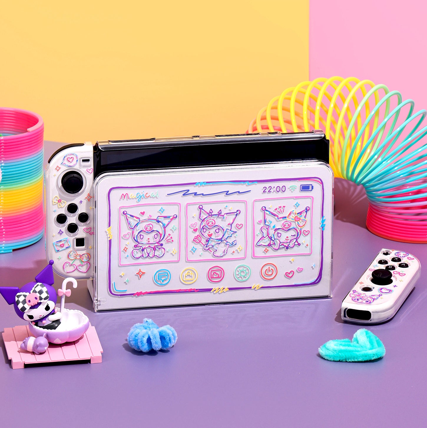 SWITCH OLED qoruyucu qutu Switch2 qoruyucu qutu sevimli sərt qabıqlı əsas qoruyucu qutu Tuya Kuromi
