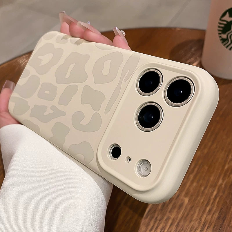 Yeni lazerlə həkk olunmuş bəbir naxışı iphone16promax cib telefonu qutusu Apple 17pro yeni maye silikon inteqrasiya olunmuş foto düyməsi ip17 seriyalı obyektiv hər şey daxil olmaqla yıxılmağa qarşı qoruyucu örtük qabığı