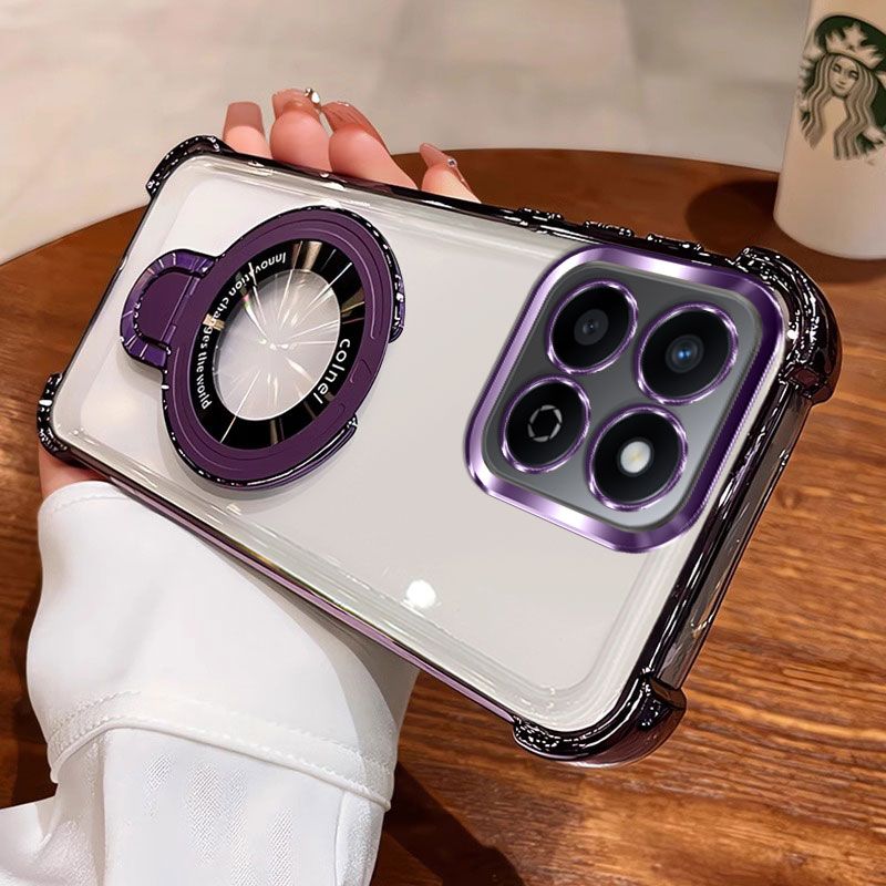 Honor 200 Smart external version phone case with lens protector, Honor 200 Smart protective case, ALT-NX1 soft case with airbag drop protection, Hong Kong style male and female case, full-coverage transparent shell is suitable.