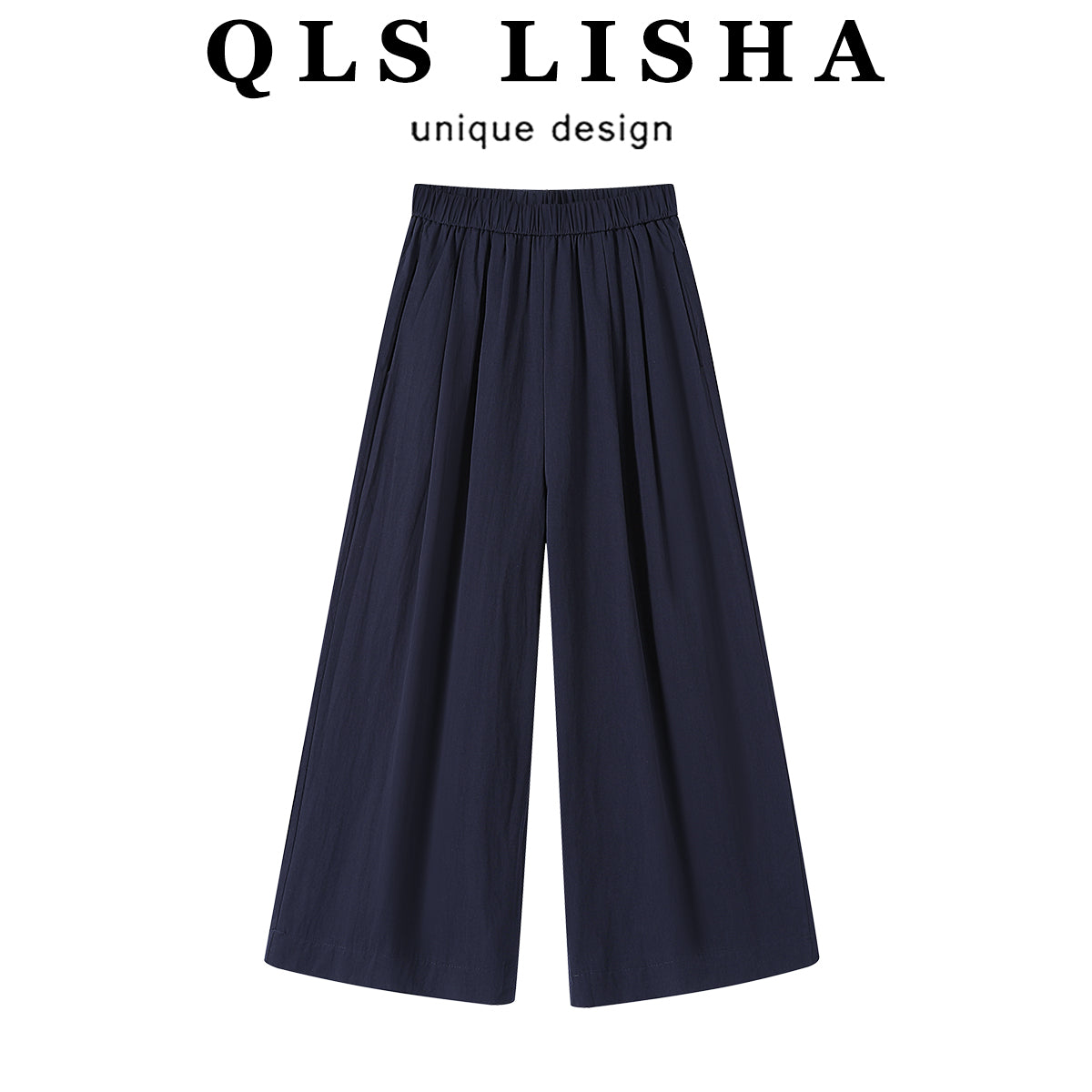 Tənbəl üslubda boş oturan, tez quruyan düz ayaqlı gündəlik şalvarlar, qadın geyimləri, 2024 yeni yay modası, düz rəng, çox yönlü, nazik enli ayaqlı şalvarlar