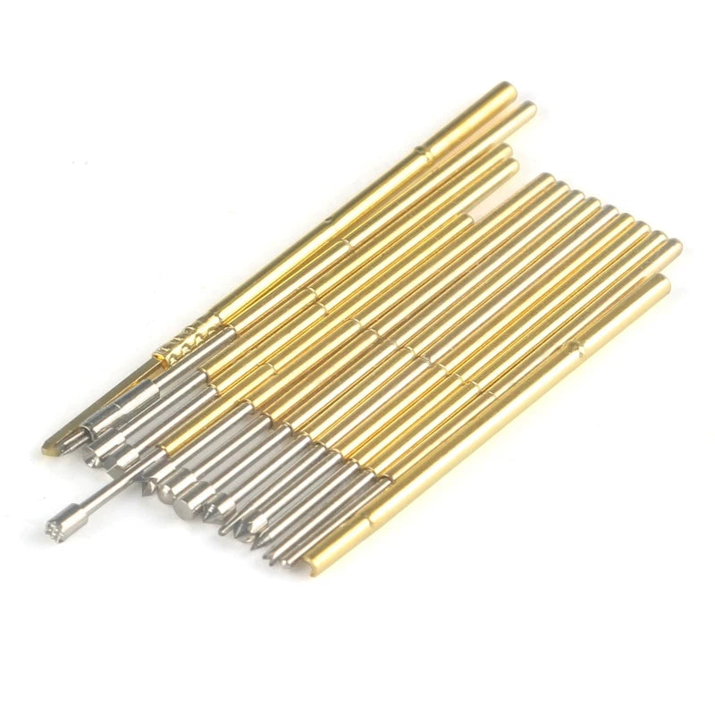 Sınaq zondunun geri çəkilə bilən yaylı yüksük Huaronghua PCB yanan çip pin qolu P50/75/100/125