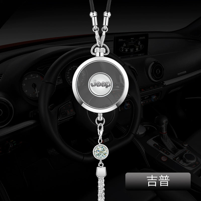 Avtomobil Ətri Avtomobil Asma Metal Qoruyucu Talisman Asma Dekorasiya Yüksək səviyyəli Avtomobil Loqosu Avtomobil Asma Efir Yağı Aromaterapiya Kulonu