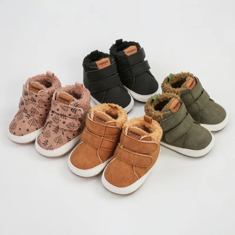 Uşaq Ayaqqabı Oğlan Qız Qış İsti Körpə Qar Çəkmələri Fleece Sof