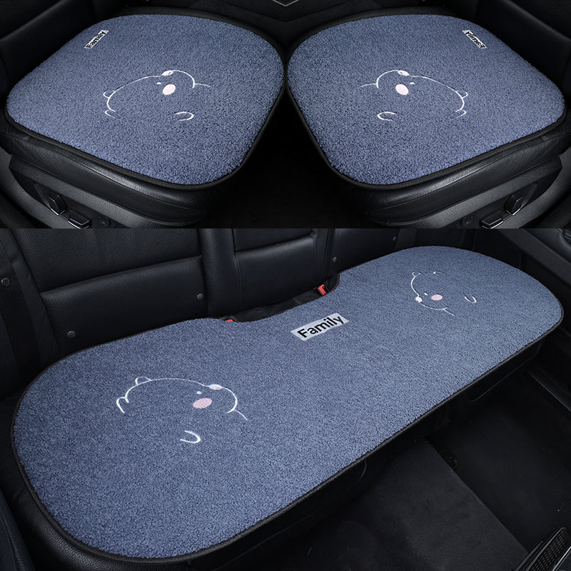 Avtomobil Yastığı Qış Dolması Üç Parçalı Cizgi Filmi Tək Parça Ins İnternet Məşhur Arxa Sıra Qısa Kaşmir Heattech Yəhər örtüyü