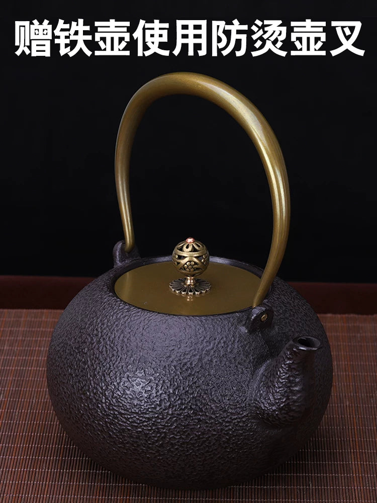 Dian Gongtang dəmir çaydanı dəyirmi çaydan çuqun çaydanı çuqun dəmir çaydanı induksiya sobası çaydanı kömür sobası açıq soba çaydanı