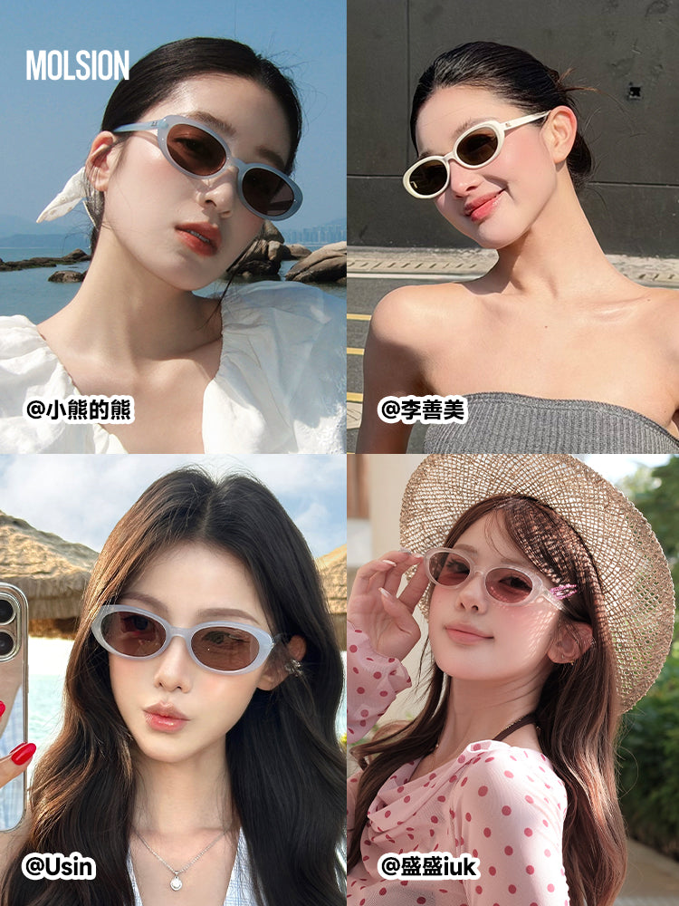 [Zhang Linghe ilə eyni üslub] 618 Böyük Satış Mosen Yumurta Eynəyi Kişilər və Qadınlar üçün Polarizasiyalı Günəş Eynəyi Günəşdən Qoruyucu Günəş Eynəyi MM3010