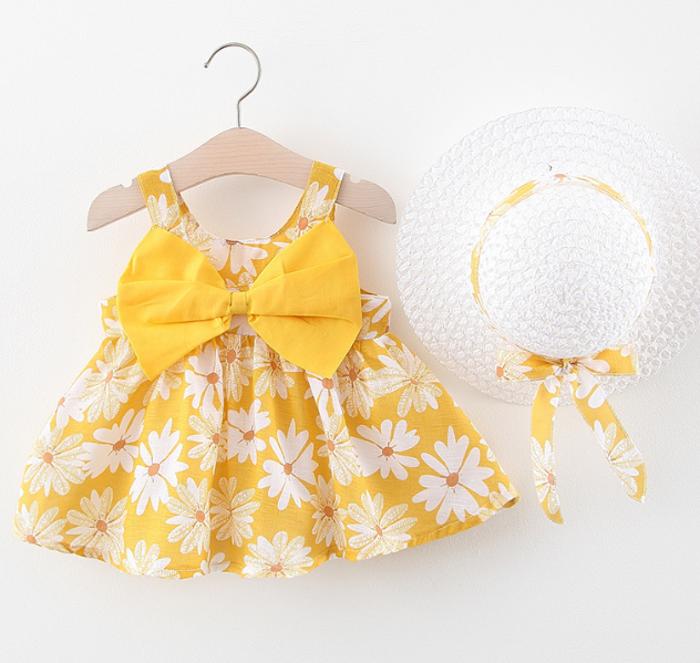 Qızlar üçün yay geyimləri körpə 1 1/2 yaşlı körpə geyimləri uşaqlar üçün