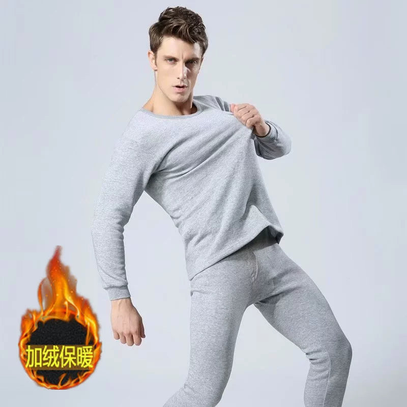 Endirimli satış, sərfəli ovçular, ixrac icazəsi, kişi termal alt paltarları dəstləri, yun astarlı və qalınlaşdırılmış, uzun alt paltarları, bir rəngli, sıx oturan geyimlər.