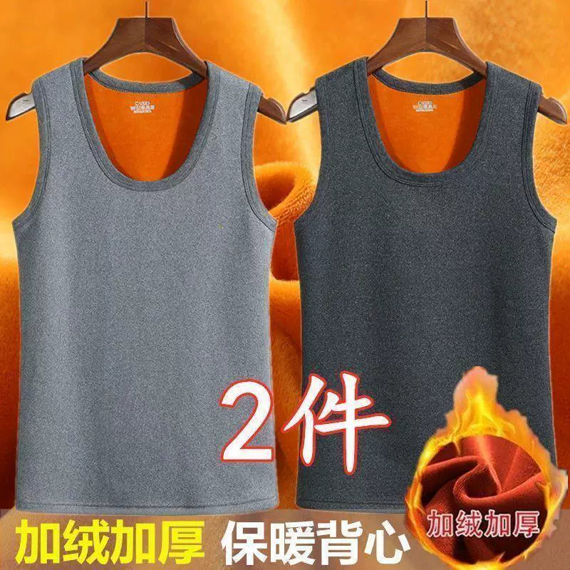 Kişilər üçün qış isti jileti, istilik verən, yun astarlı, qalınlaşdırılmış, kişi iç qatlı jilet, payız və qış üçün kişi jileti