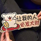 2025 Yeni Gələn Avtomobil Etiketləri Başlayan Sürücü üçün Avtomobil Etiketi Maqnit Emişli Yolda Sevimli Təcrübəli Qadın Sürücü Yansıtıcı Etiket Sızma Qapağı