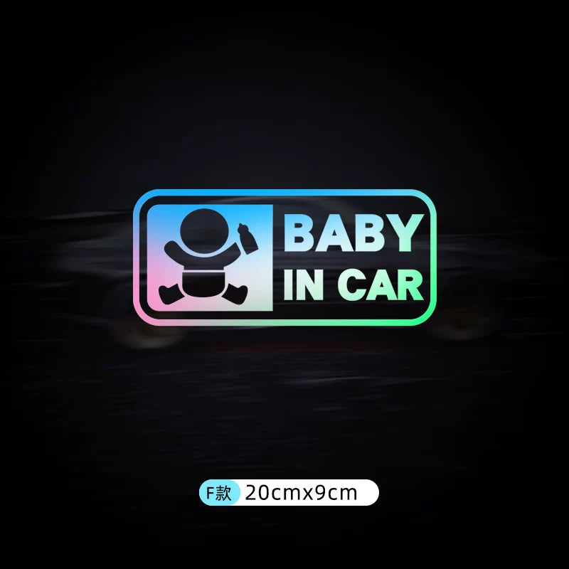 Avtomobildəki körpə stikerləri, avtomobildəki körpələr və uşaqlar üçün xəbərdarlıq stikerləri.