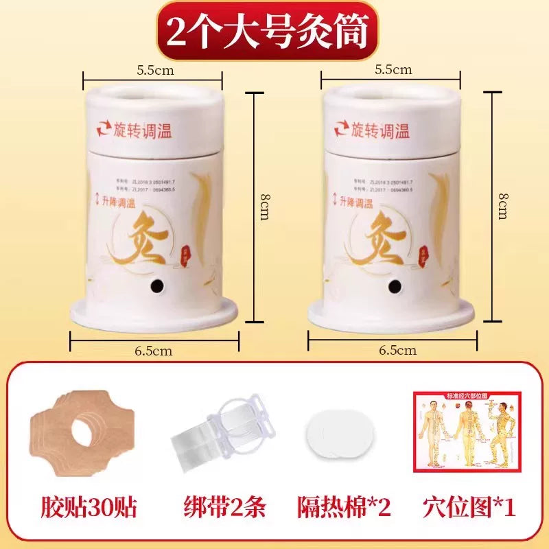 Moxibustion qutusu, portativ yakı məişət yeni texnikası, ildırımlı yanğın moxibustion moxa sütunu, tüstüsüz qutu, kiçik asılmış yakı borusu