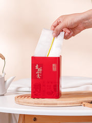 Çay sadə qırmızı və yaşıl çay qablaşdırma qutusu boş hədiyyə qutusu qalay qutusu ümumi Longjing çayı yarım pişik Jin Junmei çay qutusu