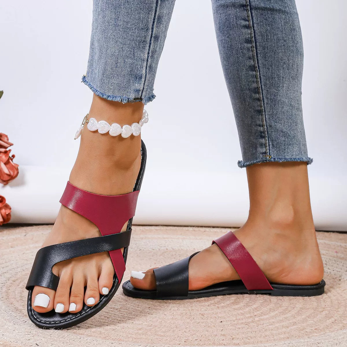 2025 Böyük Ölçülü Qadın Ayaqqabıları Toe ver Fashion mfort Flat Hee