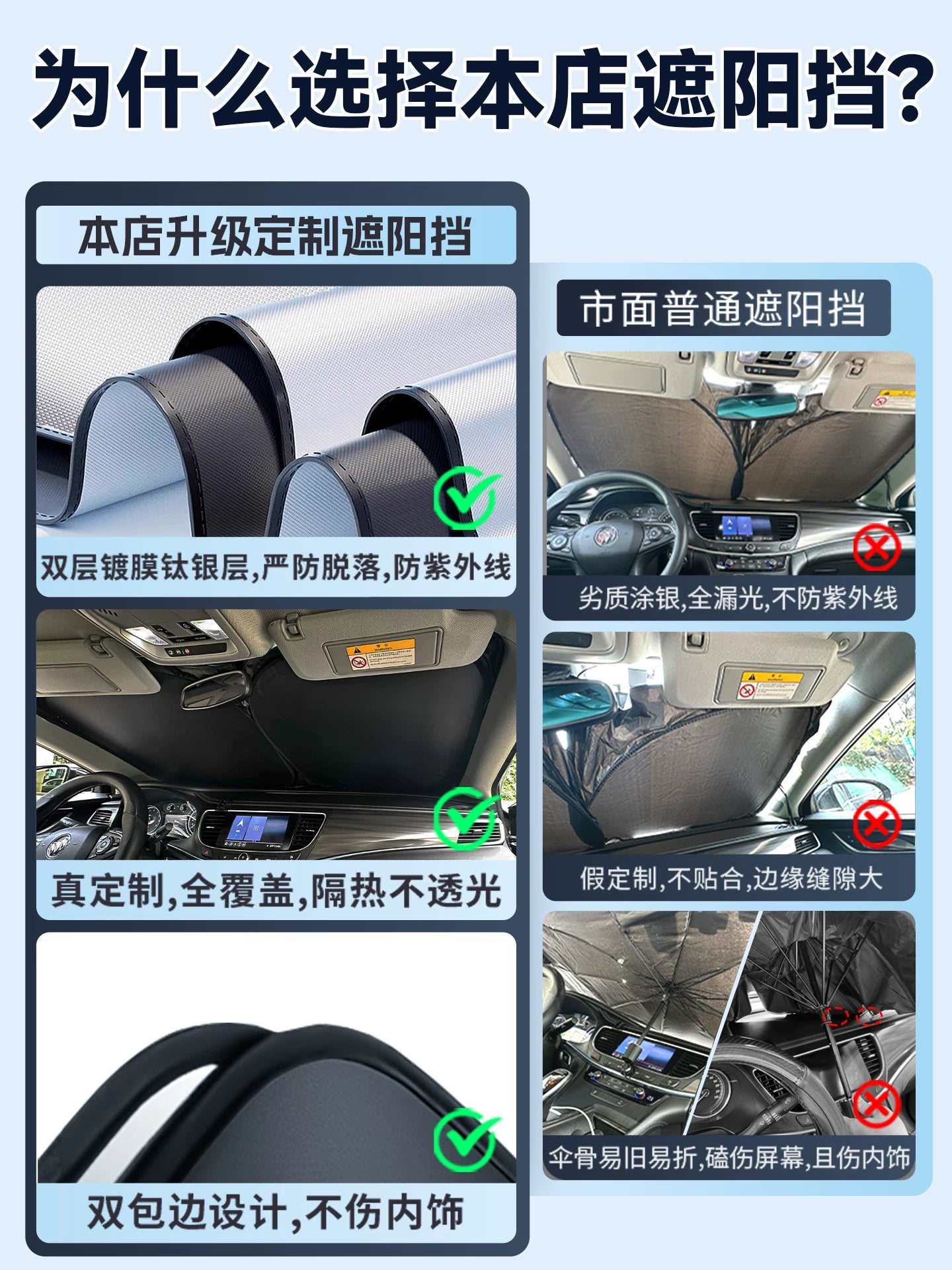 GAC Aion YS UT RT YPLUS MAX Car Front Windshield Sunshade, Sun Protection Cover, Heat Insulation Umbrella V