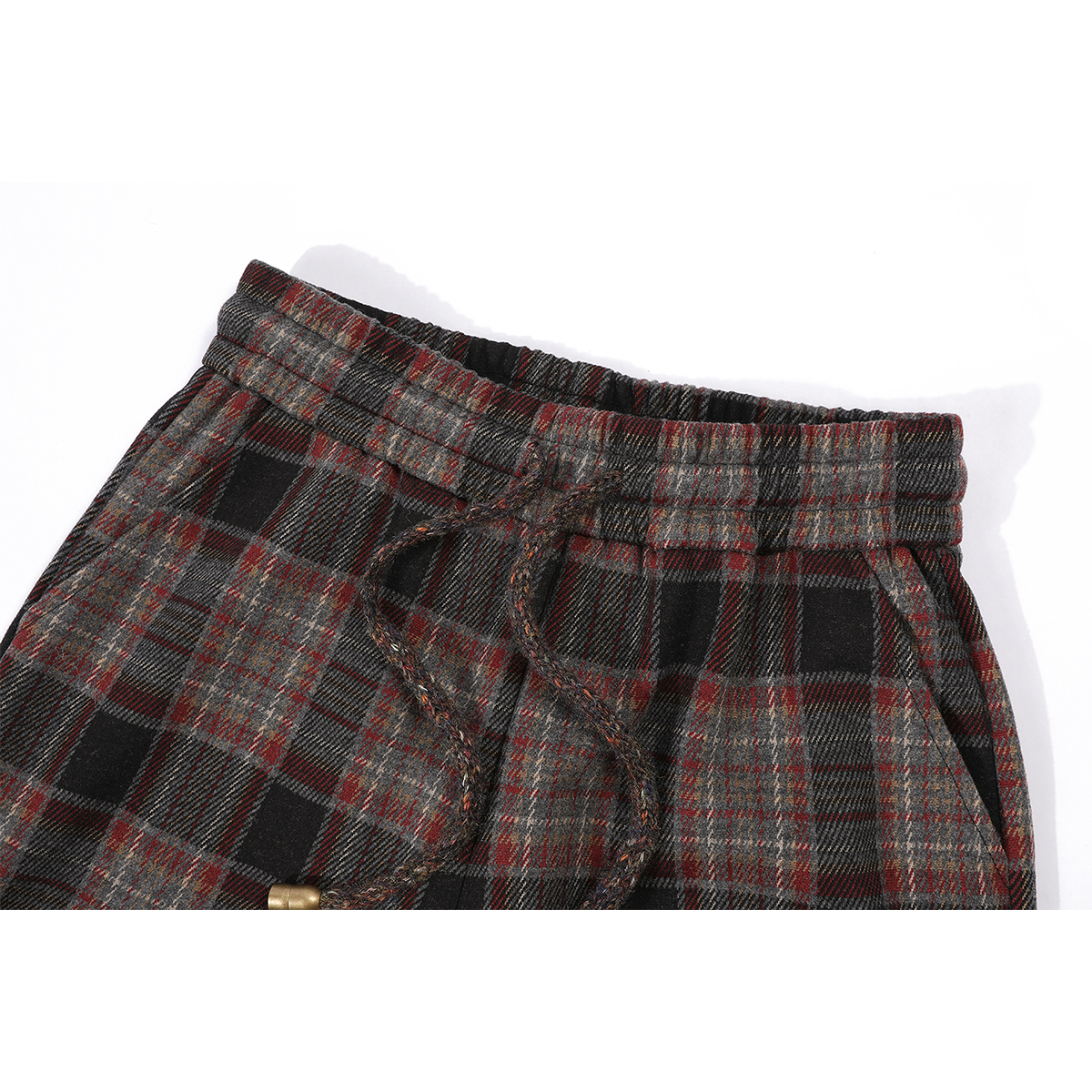 Chola Lisa-nın rahat və gündəlik idman üslublu geniş ayaqlı yun şalvarları payız və qış üçün şık, yaraşıqlı və arıqladıcıdır.